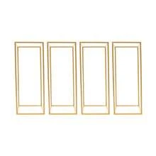 4Pcs Metal Flower Stand Party Wedding Centerpiece Column Holder Rack Decor - Vàng - Xem 5