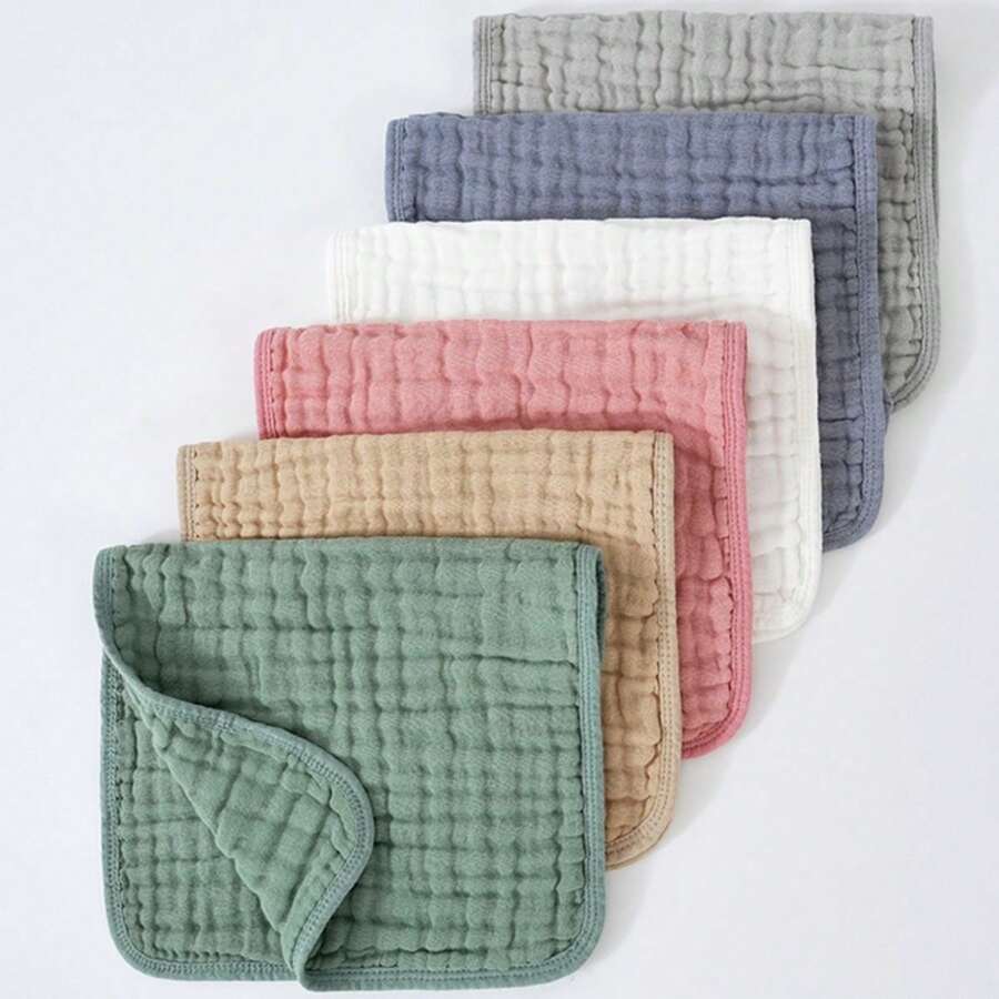 6 Packs Large Burp Cloths Washcloths Layered Absorbent Burping Cloth Extra Absorbent Baby Burp Cloth Extra Soft For Boys And Girls Baby Essentials Extra Absorbent And Soft Burping Rags For Newborn Essentials - Mixed Color-a - View 1