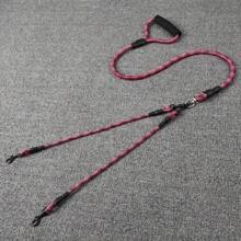 Dual Dog Leash With Wave Pattern - Detachable,Free Nylon Lead For Walking Two Dogs