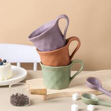 Taza creativa linda Fufu, taza de beber de alta estética, taza de café para parejas, taza de cerámica de color macarrón para el hogar, regalo para volver a la escuela