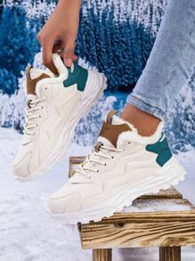 Women's Winter Casual Sports Thick Sole Anti-Slip Warm Shoes