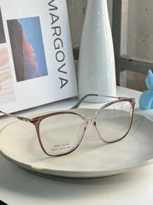 Women's SQUARE Modern Glasses Frame 68337 - 淺藍色 - 查看 3
