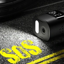 轮胎充气机便携式空气压缩机，150 PSI 无绳快速充气泵，适用于汽车轮胎，10 秒充满电，带 LED 灯的快速充气小型轮胎泵，适用于汽车自行车电动球 - 彩色 - 查看 5