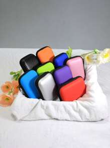 1 pieza Bolsa de almacenamiento digital con compartimentos de EVA, material impermeable para auriculares, cables, cargadores, unidades USB y otros pequeños electrónicos, con estilo bohemio - Multicolor - Ver 10