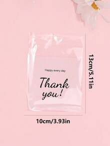 100 chiếc Túi Opp Tự Dán Lớn Cảm Ơn Bạn Đã In, Túi Đựng Quà Kẹo, Túi Trang Trí Quà Tặng, Thích Hợp Cho Bao Bì Kẹo Halloween, Bao Bì Sản Phẩm Làm Bánh, Sử Dụng Hàng Ngày - Nhiều màu - Xem 4