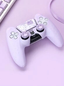 GeekShare Silicone Bear Ear Gamepad Protective Case & Bear Button Protective Case - Purple - View 2