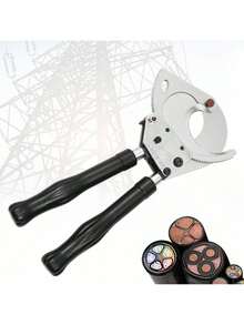 HaroldDol Ratchet Cable  Ratcheting  Heavy Duty Wire  Tool Cut Up To Φ75mm For Copper Aluminum Core Armored Cable (J75) The Best Gift/Present For Family&Friends Happy Christmas - Black and Silver - View 1