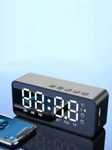 Gương đầu giường đa năng Đồng hồ báo thức Loa Bluetooth, Thẻ gia đình di động cao cấp Âm thanh Bluetooth - Nhiều màu - Xem 13