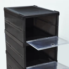 STACKABLE TRIPLE FOLDING ORGANIZER - 黑色 - 查看 3