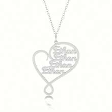 Collar con nombre personalizado Amor eterno Collar con nombre en inglés personalizado para mujer, admite de 1 a 8 letras, regalo familiar