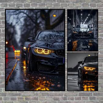 1pc Canvas Wall Art Car Wall Art Decoration Car Enthusiast Poster Wall Decorations For Living Room Bedroom Kitchen Office Coffee Shop Decor Perfect Gifts And Decorations No Frame