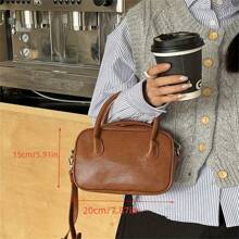 New Camera Bag Versatile Boston Pillow Bag Handheld Crossbody Bag Female - Brown - View 4