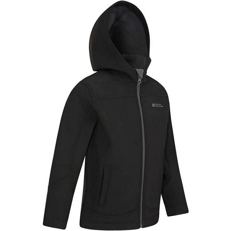 Childrens/Kids Exodus Water Resistant Soft S Jacket (Black) - Black - View 4