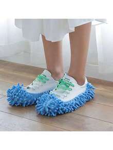 2 piezas/1 pieza Zapatillas mopa holgadas, limpieza de piso de chenilla, antideslizante, resistente al desgaste, resistente a las manchas, zapatillas mopa desmontables y lavables, también se pueden usar con trapeadores, adecuadas para el hogar, dormitorio, oficina, estudio (color morado 1 pieza), accesorios de zapatos y botas - Multicolor - Ver 9