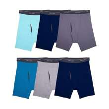 Mens 10-Pack Assorted Boxer Briefs By Fruit Of The Loom Comfortable Colors Materials Vary - Multicolor - View 8