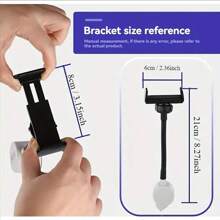 Universal Sewing Machine Phone Holder, Magnetic Rotatable Mobile Clip, Shockproof, No Electricity Or Battery Required - Black