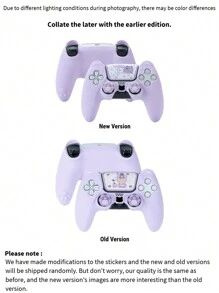 GeekShare Silicone Bear Ear Gamepad Protective Case & Bear Button Protective Case - Purple - View 3