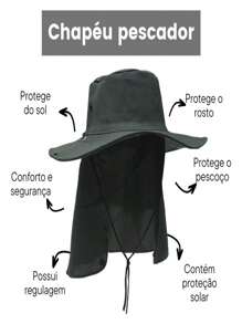 Australian Fisherman Hat Fishing Cap Neck Protection Sun Australian Camping Fisherman Hat Neck Protection - 米色 - 查看 2