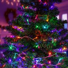 Importadora La Merced Musical Christmas LED Light Series 300 LED Bulbs Multicolor Light 8 Functions 14 Meters Transparent Cable - US A Type Plug(110-127V) - View 7
