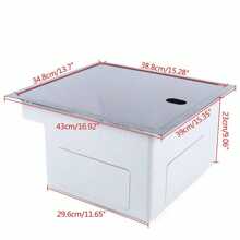 Hidden Kitchen Sink Single Bowl Folding Faucet W/ Drain Assembly Stainless Steel