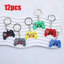 6 piezas/12 piezas Llaveros de control de videojuegos - Perfectos para fiestas con temática de juegos, regalos de cumpleaños, recompensas escolares y regalos de Navidad