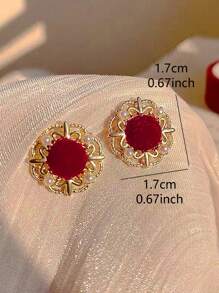 Đồ trang trí Ngọc Trai giả Bông tai stud - Nhiều màu - Xem 4