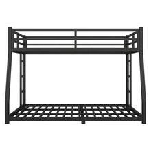 Metal Bunk Beds, Suitable For Teens And Adults, Space Saving/Noise Reduction/No Spring Required, Ladders On Both Sides, Sturdy, Black - 黑色+金屬+全XL - 查看 4