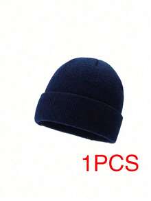 Men Knit Hat Scarf And Gloves 3-Piece Set, Warm Thermal Lined Outdoor Winter Beanie - Black - View 10