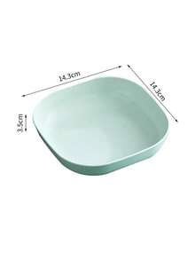 10 PCS Oval Plastic Dessert Plates - Reusable Multifunctional Snack Dishes With Attached Base For Fruits, Appetizers, Bone Spitting, Random Color Shipping Christmas Gift - Multicolor - View 10