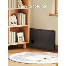 Foldable Laptop Desk, Laptop Table With Cup Holder, Height Adjustable Computer Bed Tray Table, Reading Holder Notebook Stand For Eating Reading Working - Black - View 4