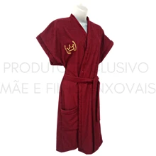 MeF Mae e Filho Children's Bathrobe For Teenagers Characters In Terry Cloth Fabric With Pocket And Embroidery - Royalty - View 1