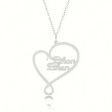 Collar con nombre personalizado Amor eterno Collar con nombre en inglés personalizado para mujer, admite de 1 a 8 letras, regalo familiar