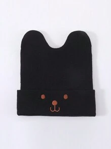 1PC-2pcs/秋冬防寒保暖婴儿帽 宝宝保暖针织毛线帽 春秋男童女童新生儿帽子 针织婴儿帽 秋冬可爱兔子针织毛线帽 婴幼儿百搭保暖套头帽（适合2-24个月宝宝） - 彩色 - 查看 14