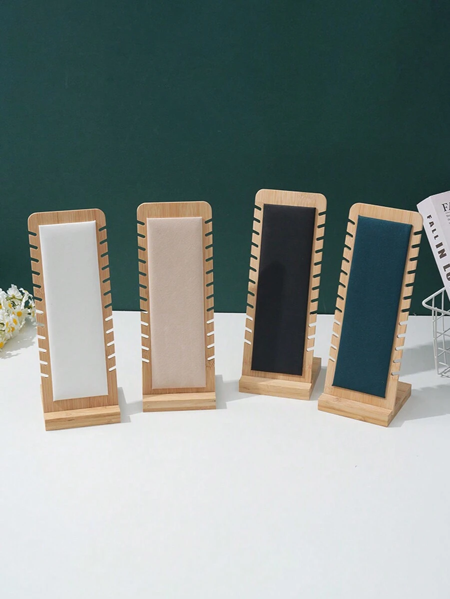 1pc Bamboe en houten kettingrek, sieraden displayrek, hanger ketting opbergrek, armband sieradenrek, sieraden displayrek - Veel kleurig - Bekijken 1