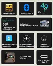 Edifier W820nb Audifonos Inalambricos Diadema Hi-res