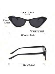 5pcs Cat Eye Hot Girl Style Cool Hip Hop Women Fashion Glasses Combination For Musical Festival Street-Photography Bar Club Accessories Beach Accessories For Women Glasses Shades For Summer Beach Vacation,Outdoor,Travel ,Back To School,Preppy Style,School Look