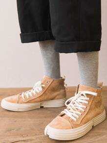 5 Pairs Men's Thick Thermal Thermal Lined Crew Socks, Autumn/Winter - Multicolor - View 11