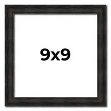Custompictureframes.Com 9x9 Thin Barnwood Picture Frame UV Acrylic 2 Finishes - Grey And Black - màu đen - Xem 1