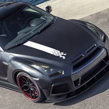 Honeycomb Car Hood Bonnet Sticker Racing Style Vinyl Decal For Audi Volvo Tesla Skoda BMW  Smart Seat Auto Accessories - 91.44x12.7cm/36x5inch - View 2