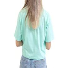 Cropped T-Shirt Women's Cotton T-Shirt Gym Workout Fashion Outing Howdy Y`All Cowgirls - 薄荷綠 - 查看 2