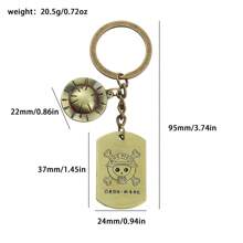 1pc Cartoon Passion Anime One Piece Straw Hat Kid Bounty Wanted, Personalized Decoration Pendant Keychain Bag Accessories Lanyards With Id Holder Car Accessories Bag Charms