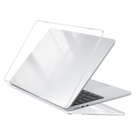 Capa transparente compatível com MacBook, capa protetora de plástico rígido resistente para capa Air Pro - transparente