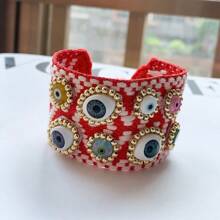 1 chiếc, Vòng tay đèn lồng mắt quỷ mạ vàng 18k cho phụ nữ Trang sức thời trang Trái tim tình yêu Trang sức Valentine, Mẹ, Mẹ, Ngày của Mẹ, Quà tặng - Vòng tay quyến rũ - Xem 4