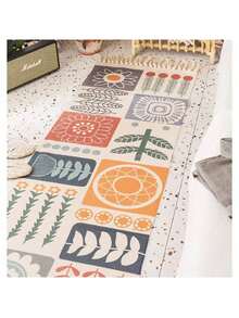 Home Boho Decor Plant Patern Tassel Bohemia Handmade Cotton Macrame Anti-Slip Woven Mat Bedroom Doormat Floor Bath Rug Ca - 17 - 查看 5