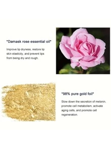 1 buah Minyak Bibir Berubah Warna dengan Lapisan Emas, Melembapkan & Menutrisi, Berubah Warna, Menyamarkan Garis-Garis Bibir, Perawatan Bibir Anti-Pengelupasan - Berwarna merah muda - View 4