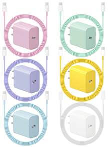 VHBW 兼容 15 充电器快速充电 C 型充电器 USB C 充电器块兼容 iPad Pro 充电器（带 6.6 英尺电缆）兼容 15/15 Plus/15 Pro/15 Pro Max/兼容 iPad Pro/Mini/Air/Air4/兼容 /兼容三星适用于旅行、办公室、宿舍和家庭适配器 - 查看 9