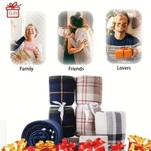 可穿戴披肩毯法兰绒宽松休闲办公毯 - 舒适柔软涤纶，绒球装饰，抗撕裂，提花编织，适合露营和办公室使用 - 仅可手洗，四季皆宜，适合场合主题 - 彩色 - 查看 8