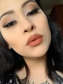 CIZME 8PCS Internally Threaded Septum Ring Silver Black Gold Septum Rings 16G Septum Piercing Stainless Steel Septum Jewelry Septum Nose Rings 16 Gauge Small Septum Ring Horseshoe With Replacement Balls - Multicolor - View 5