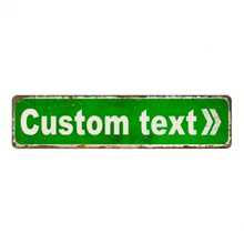 1 件定制街道标志箭头金属牌匾，带文字，个性化礼物 16 英寸 X 4，房间装饰，美学装饰，卧室，家庭，房屋 - 彩色 - 查看 5