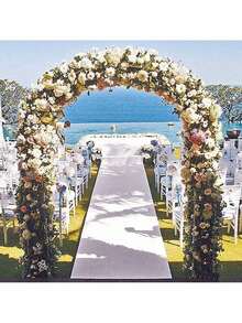 Metal Garden Arch Gothic Arbor Climbing Rose Plants Outdoor Archway Trellis 8ft - 1 - 查看 5